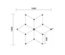 Kit 6 LED 126W - Forme Étoile - Blanc Froid 6000K - 8000K