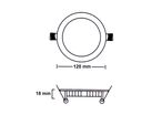 Pack de  10 - Spot LED Extra Plat Downlight Rond 6W Blanc CCT - 3000K/4000K/6000K