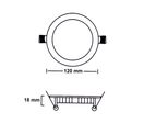 Pack de  10 - Spot LED Extra Plat Downlight Rond 6W Blanc CCT - 3000K/4000K/6000K