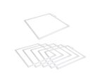 Pack de 6 - Dalle LED Cadre Lumineux 60x60 Slim 36W BLANC - Blanc Chaud 2300K - 3500K