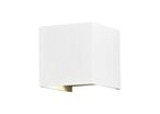 Applique Murale Design LED 12W IP54 Carré - Blanc Chaud 2300K - 3500K / Blanc