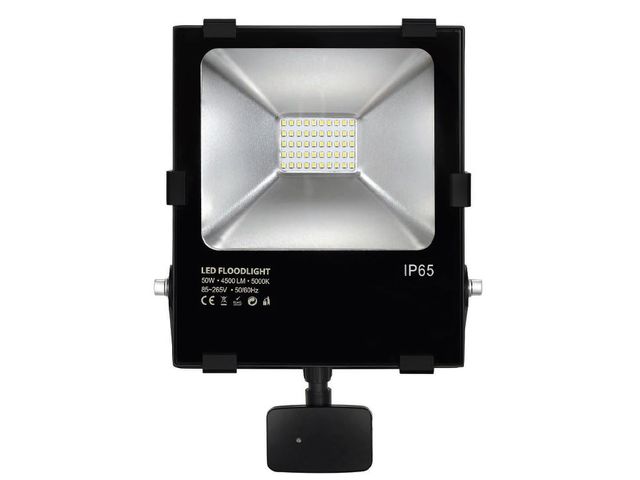 Projecteur LED 50W avec détecteur de présence : ETI-FL50S-120 
