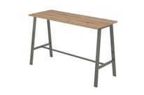 Hammerbacher - Table de réunion haute Mittis Minos - 175x68x104cm Chêne/Anthracite - Éco-responsable FSC