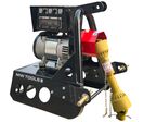 Groupe électrogène agricole 12 kW (15 kVA) pour tracteur dès 30 ch - 230 V et 400 V - Régulateur AVR - Cardan et attelage trois points MW Tools PTG120