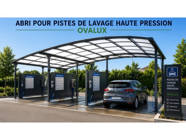 ABRI POUR PISTES DE LAVAGE HAUTE PRESSION OVALUX