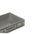 Bac gerbable norme europe 600x400x120 mm Plein