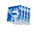 Pack de 4 - Panneaux LED 60x60 Slim 45W CIEL (motif complet)