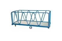 Chariot industriel roues losange et ridelles - 1200 kg