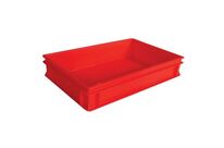UTZ - Bac RAKO Rouge Vif 21L - 600x400x117mm - Gerbable Norme Europe - Polypropylène