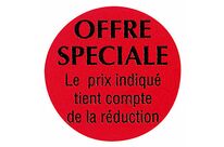 Étiquette adhésive promotionnelle