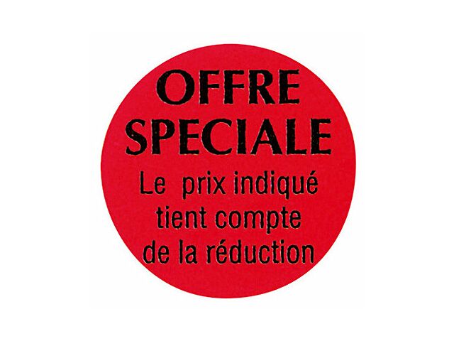 Étiquette adhésive promotionnelle