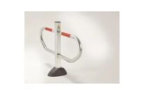 Barrière de parking à pied central rabattable