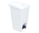 Manutan Expert - Poubelle mobile à pédale 60 L Blanc - Agroalimentaire HACCP - Tri sélectif - Garantie 10 ans