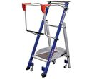 Duarib - Plateforme de mise en rayon STEPPER - 1 marche - Aluminium - Charge max 150 kg - Hauteur de travail 2.25 m