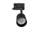 Spot LED sur Rail Noir Triphasé 24W 36° TRIAC Dimmable - Blanc Neutre 4000K - 5500K