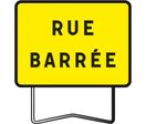 Panneaux temporaires de chantiers KC1 800 x 600 "Rue barrée"