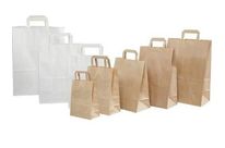 Sac kraft à poignée plate