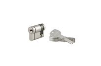THIRARD - 1/2 cylindre 30 x10 mm nickelé panneton orientable 5 clés