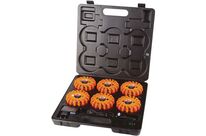 Taliaplast - Balises de Signalisation LED Rechargeables - Lot de 6 - Chantier - Haute Visibilité