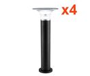 Bornes Solaires Connectées UFO RGBW IP65 60cm (Lot de 4)