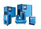 Compresseurs d'air à vis lubrifiée de 2,2 à 250 kW fixes ou variables 