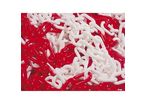 25 mètre chaîne n°8 plastique rouge/blanc  : 530102