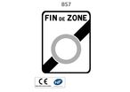 Panneau B57 Fin de zone de circulation restreinte