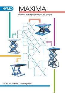 Tables élévatrices HYMO gamme MAXIMA