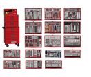 Servante d'atelier rouge 1033 pièces Mega Master set - 16 tiroirs - Qualité professionnelle Teng Tools TKS26R1033T