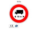 Panneau B10a Limitation de longueur