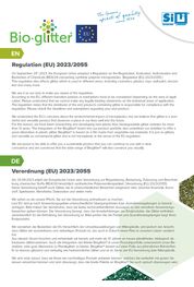 Catalogue Bioglitter : Paillettes biosourcées