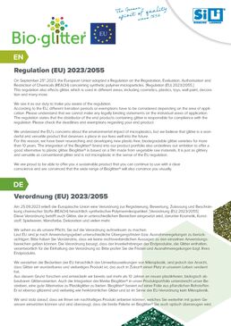 Bioglitter : Paillettes biosourcées