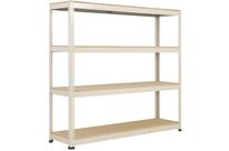 Manutan Expert - Rayonnage Charge Lourde Rapid 1 - 1980x2440x610mm - 4 Niveaux - 545kg/Niveau - Montage Facile