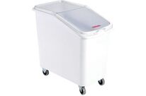 Gilac - Bac alimentaire 100L Blanc sur roues - Robuste et Polyvalent - Idéal Froid et Surgelé