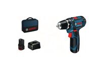 Bosch - Perceuse-visseuse sans fil GSR 12V-15 - 12V 2Ah Li-ion - 30 Nm - 1300 tr/min - Compacte et Puissante