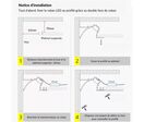 Profilé Aluminium Blanc 2m pour Ruban LED simple pour Faux-Plafond