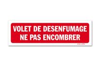 Panneau local "Central de Traitement de l’Air" - Fond rouge