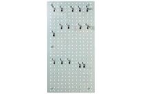 Bott - Kit Panneau Perforé Gris 1000x500mm avec 15 Accessoires - Lean Management - Emballage Recyclé