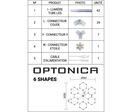 Kit 6 LED Hexagonal 306W - Blanc Froid 6000K - 8000K