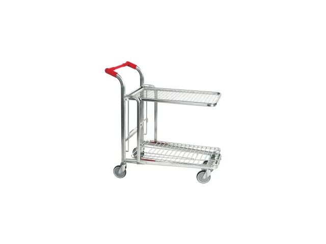 Chariot de mise en rayon pour magasins - Plateau escamotable