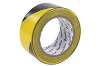 Manutan Expert - Ruban adhésif de marquage PVC jaune/noir - 0.16mm x 50mm x 33m - Signalisation voies et zones