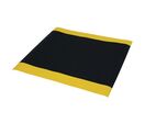 Manutan Expert - Tapis Anti-Fatigue Sécurité Granuleuse Noir/Jaune 91cm - PVC Ergonomique 10 Ans Garantie