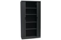 Manutan Expert - Armoire Métal Haute Orel - 100x195cm Anthracite - 4 Tablettes 45kg - Fermeture à clé - Livrée montée