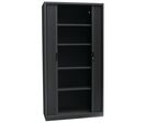 Manutan Expert - Armoire Métal Haute Orel - 100x195cm Anthracite - 4 Tablettes 45kg - Fermeture à clé - Livrée montée