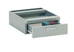Caisson métallique pour poste de travail réglable TP et TPH H.140 x L.370 x P.460 mm avec 1 tiroir