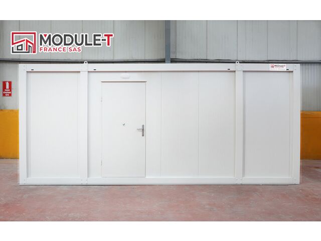 Bungalow vestiaire neuf 6 x 2,40m de chantier modulaire sur mesure en vente | MODULE-T