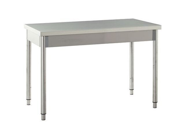 Hupfer - Table de travail inox L1000xP700xH900mm - Charge 150kg - 90% recyclé - Garantie 3 ans