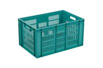 Manutan Expert - Bac norme Europe 60L Vert - 600x400x319mm - 97% Recyclé, Empilable