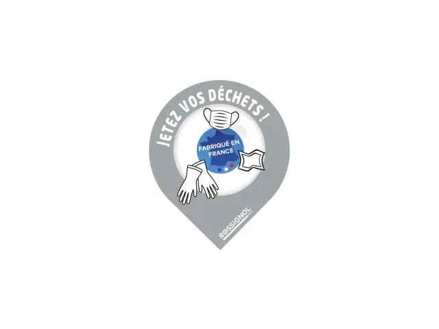 Lot de 10 stickers gestes barrières