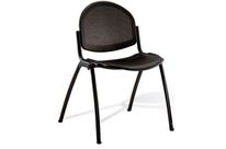 Chaise empilable bureau noir - Diam M | SIE-DIAM-NOI